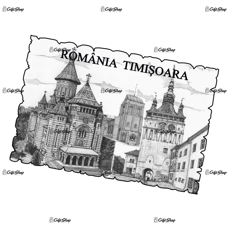 Timisoara romania, magnet frigider mgs031